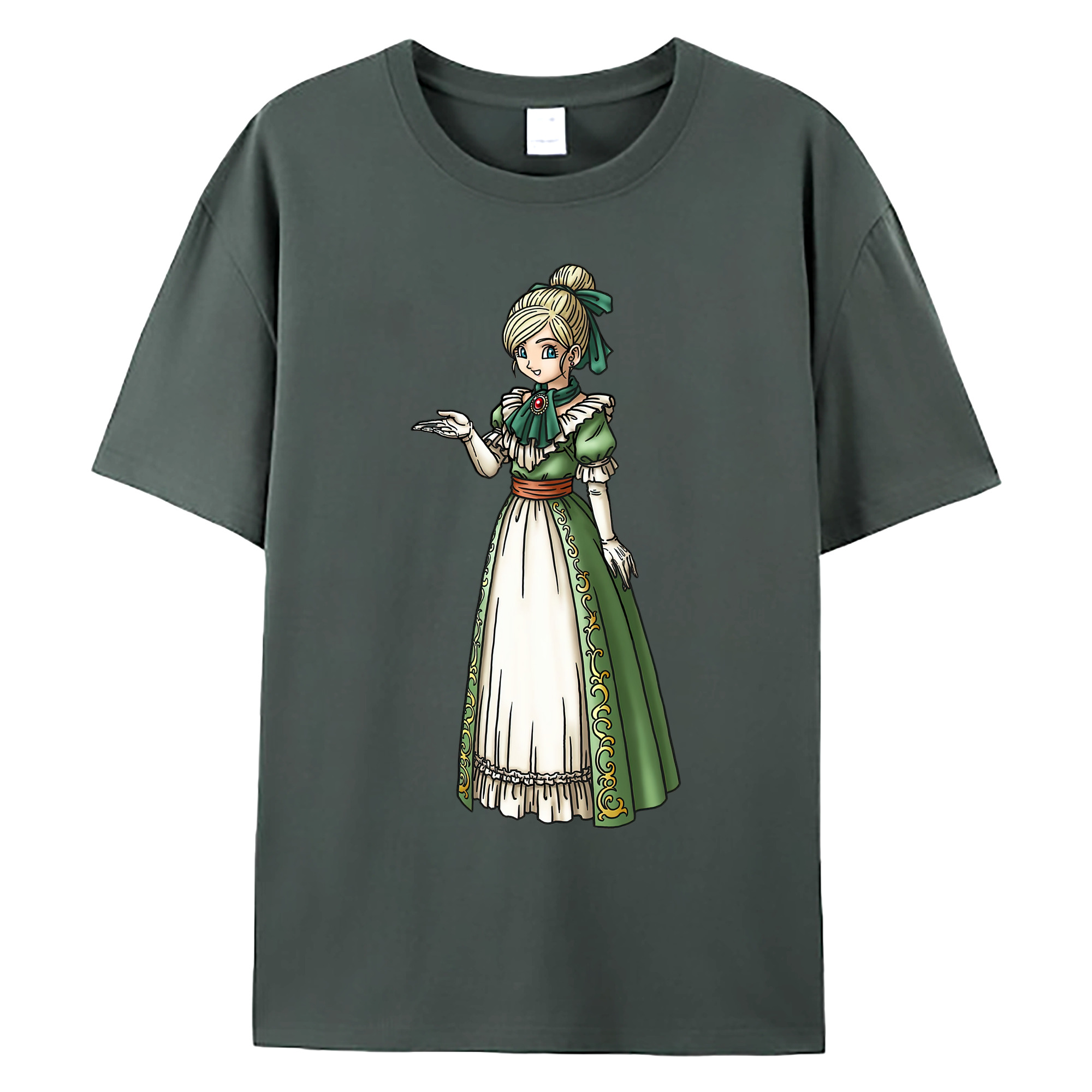 （画像用） ドラゴンクエスト Doragon Kuesuto Dragon Quest 綿100％ メンズ半袖Tシャツ｜肌触りやわらか＆通気性